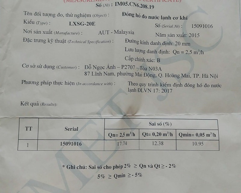 Cu dan to Vinaenco lap dong ho deu, an cap tien nuoc tai chung cu New Horizon City?-Hinh-2