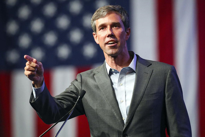 Cựu hạ nghị sĩ Dân chủ Beto O’Rourke. Ảnh: AFP.
