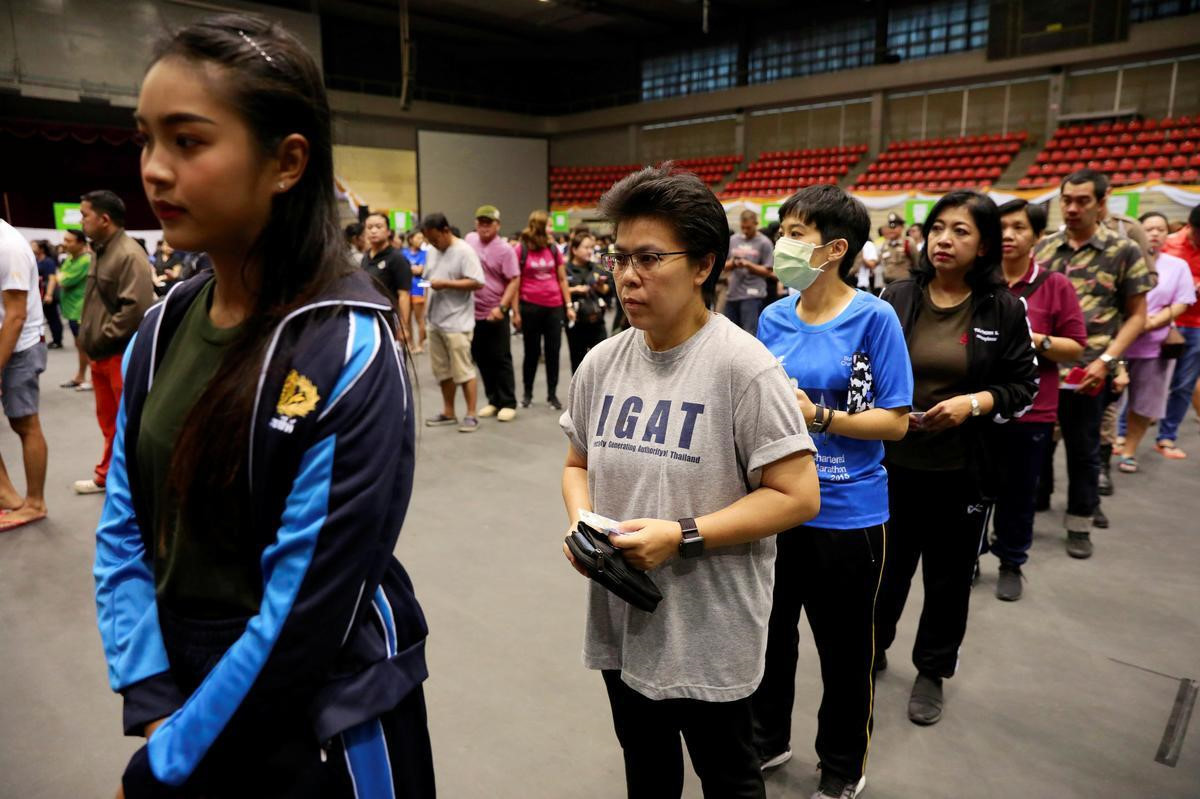 52 triệu cử tri trên 18 tuổi sẽ đi bỏ phiếu trong cuộc tổng tuyển cử năm nay, để bầu chọn ra 500 ghế trong hạ viện Thái Lan. Ảnh: Reuters.