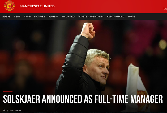 Solskjaer chinh thuc lam HLV truong, MU cho kich hoat 