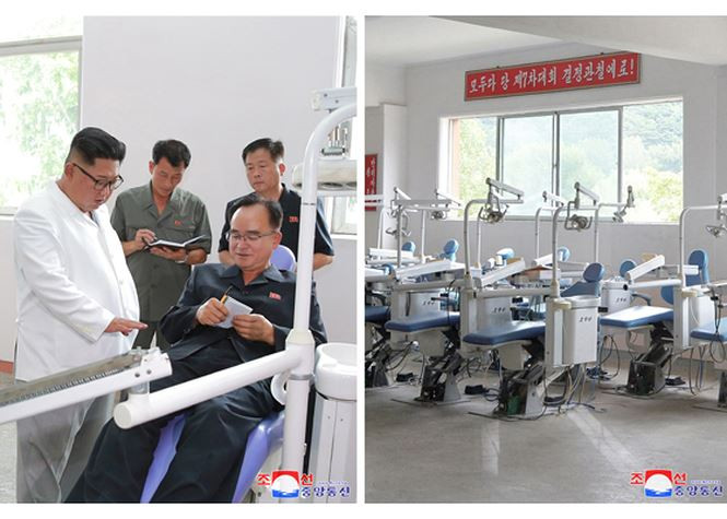 “Các lĩnh vực khác đã có bước nhảy vọt đáng mừng trong những năm gần đây, nhưng ngành y tế Triều Tiên thì thua xa và ngày càng thụ động”, ông Kim nói. “Không có gì đáng tự hào về điều này.” Ảnh: Rodong Sinmun