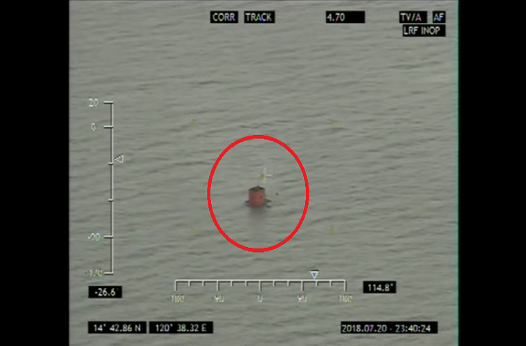 Trong ảnh là mục tiêu giả định trên biển dành cho các tên lửa Spike-ER trong buổi thử nghiệm các tàu tấn công nhanh MPAC Mk 3 sau khi được nâng cấp do Hải quân Philippines thực hiện. Nguồn ảnh: Hải quân Philippines.