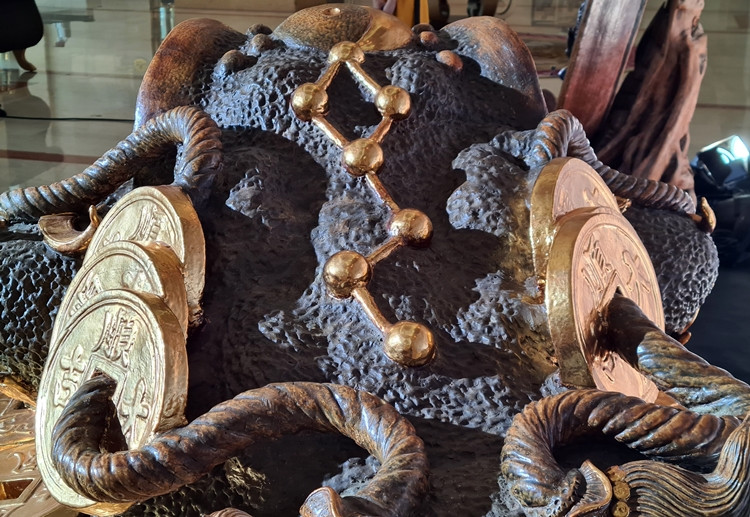 Cận cảnh chòm sao bắc đẩu trên lưng cụ cóc.