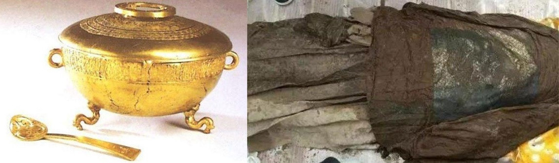 Khi kiểm tra và nghiên cứu các hiện vật, đặc biệt là văn bia được tìm thấy trong mộ cổ, các chuyên gia đã xác định được danh chính chủ nhân ngôi mộ là Tần Phân - người giữ chức hiệu úy Bắc Đô của An Bắc Đô hộ phủ dưới thời Đường Cao Tông.