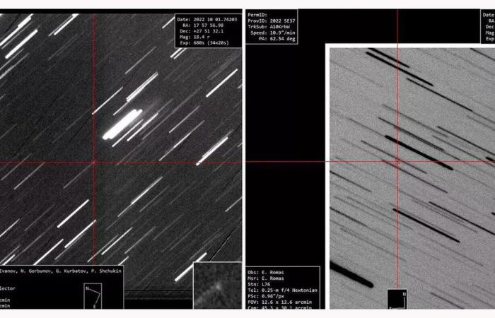 Viện Toán học Ứng dụng Keldysh cho biết các nhà khoa học Nga đã phát hiện một tiểu hành tinh mới (được đặt tên là 2022 SE37) có khối lượng lớn đang lao về phía Trái đất.