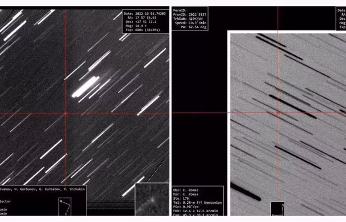 Viện Toán học Ứng dụng Keldysh cho biết các nhà khoa học Nga đã phát hiện một tiểu hành tinh mới (được đặt tên là 2022 SE37) có khối lượng lớn đang lao về phía Trái đất.
