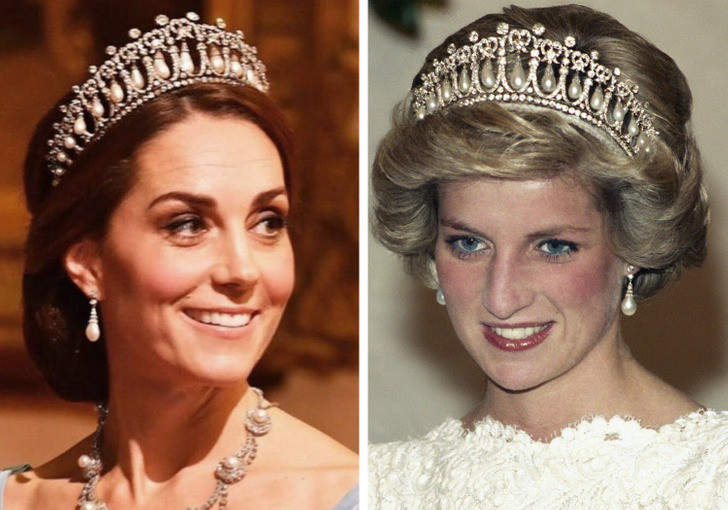 Nữ hoàng Elizabeth II thừa kế vương miện Queen Mary’s Lover’s Knot kể từ năm 1953.Về sau, Nữ hoàng Elizabeth II tặng chiếc vương miện này cho con dâu là Công nương Diana. Công nương Kate Middleton - cháu dâu của Nữ hoàng Elizabeth II cũng từng đội vương miện Queen Mary’s Lover’s Knot.