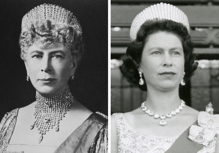 Vương miện Tiara Kokoshnik được làm cho Nữ hoàng Mary. Bà đã để lại vương miện này cho Nữ hoàng Elizabeth II.