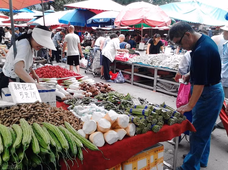 Hầu hết là người trung niên và các cụ đã nghỉ hưu.