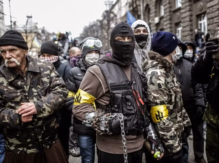 Tiền thân của Tiểu đoàn Azov là những phần tử cực hữu làm loạn ở Quảng trường Maidan ở Kiev.