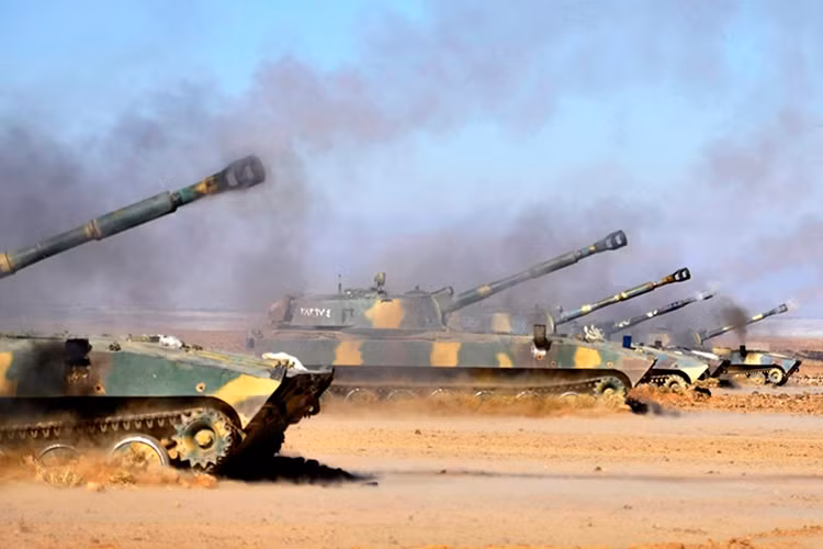 Quan doi Syria tieu diet doan xe cho dau IS gan Palmyra