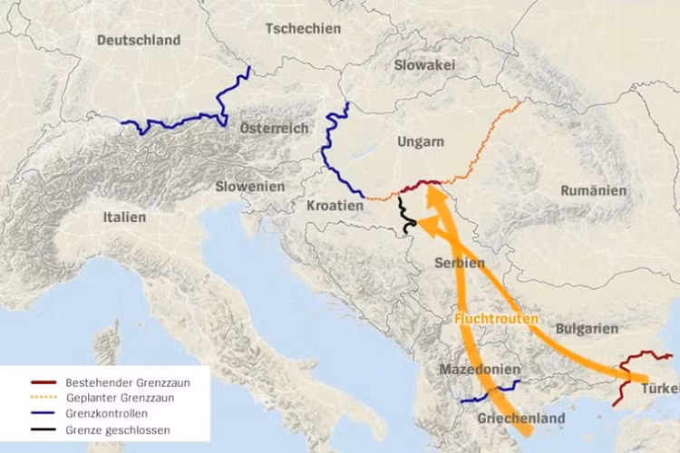 Cản đường dòng người tị nạn không chỉ có hàng rào dây thép gai tầng tầng lớp lớp mà còn có đội ngũ lính biên phòng đông đảo cùng với các biện pháp đóng cửa biên giới mà các nước Châu Âu đua nhau áp đặt.