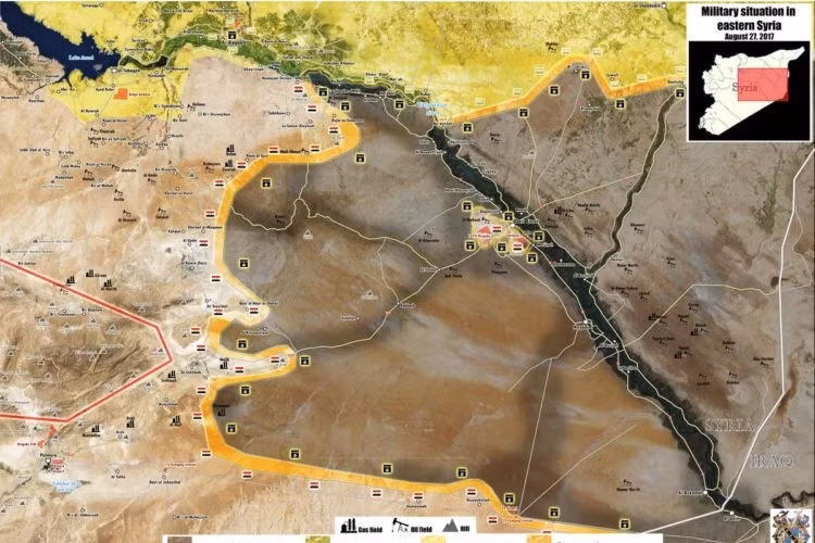 Quan doi Syria tien cach thanh pho Deir Ezzor chua day 100 km