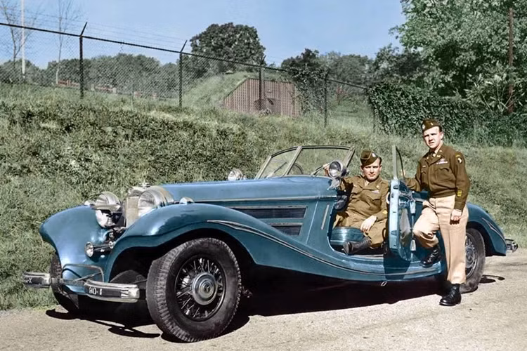 |Chiếc Mercedes 540K bọc thép của Thống chế Đức Hermann Göring rơi vào tay quân Đồng minh ở Berchtesgaden, Đức. (Nguồn: War History)