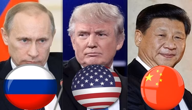 Trung Quốc đang ở đỉnh tam giác chiến lược Mỹ-Nga-Trung. Ảnh YouTube