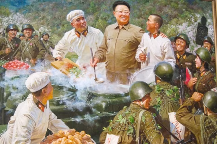 Nhiều họa sĩ Triều Tiên nổi tiếng nhờ vẽ tranh ca ngợi lãnh tụ. (Nguồn: Insider/earthnutshell.com)