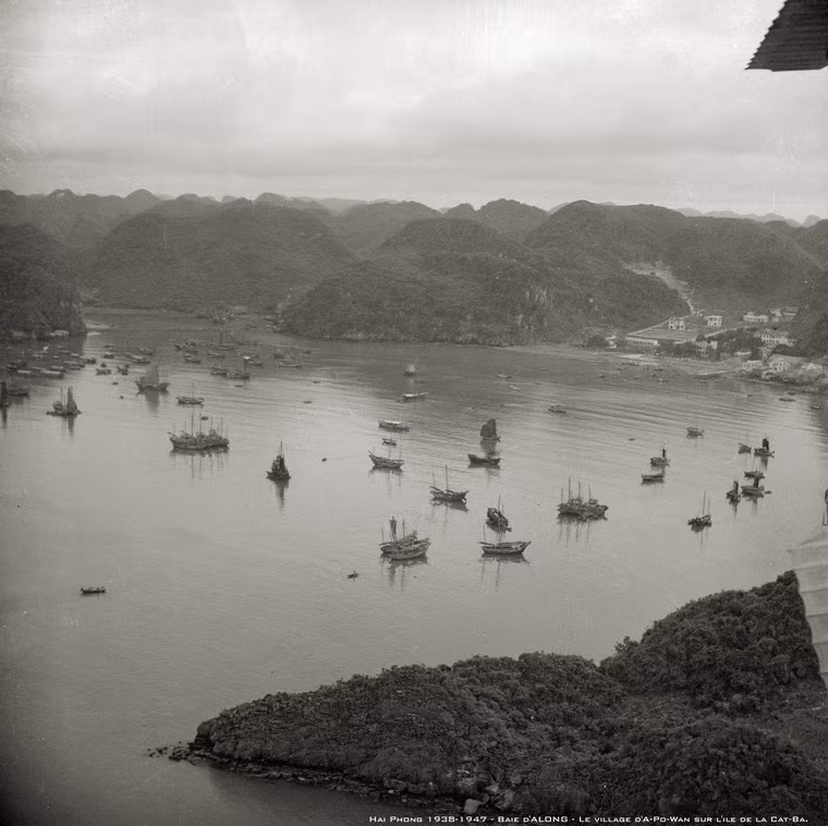 Khung cảnh Cát Bà nhìn từ máy bay.