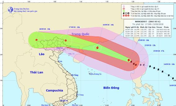 Cong dien cua Thu tuong chi dao ung pho khan cap bao Mangkhut