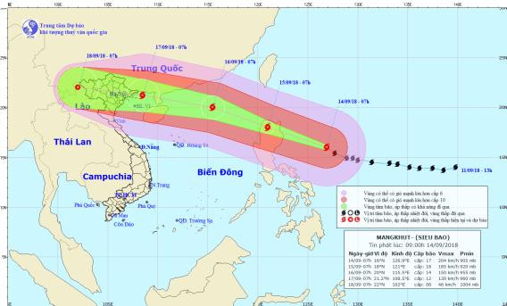 Sieu bao Mangkhut cap 17 co kha nang tan pha khung khiep the nao?