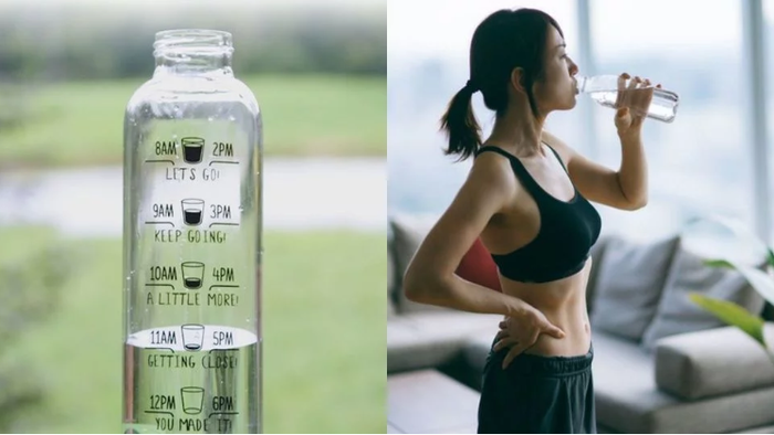 06: 00 ~ 08: 00: Uống nước ấm Điều quan trọng nhất sau khi thức dậy là uống nước. Vì khi ngủ, cơ thể bạn không được cung cấp nước trong một thời gian dài. Mỗi sáng thức dậy, đừng quên uống ít nhất 300ml nước ấm bạn nhé. Uống nước sau khi ngủ dậy giúp tăng cường nhu động ruột, thúc đẩy quá trình tiêu hóa và trao đổi chất, giúp giảm béo hiệu quả.