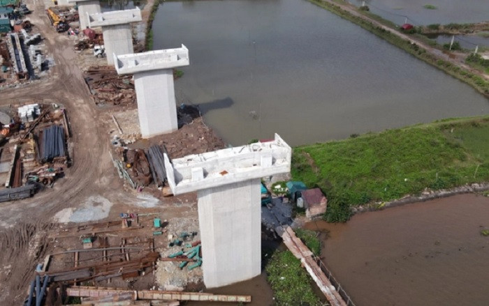 Cầu vượt sông Đáy sẽ nối các xã Cồn Thoi (Kim Sơn, Ninh Bình) với xã Nghĩa Hải (Nghĩa Hưng, Nam Định).