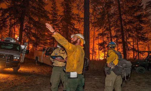 Hinh anh chay rung du doi o mien tay bac nuoc My