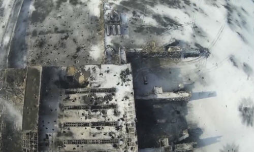 Sân bay Donetsk hoang tàn sau các cuộc giao tranh giữa quân đội Ukraine và lực lượng ly khai.