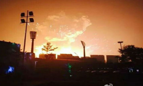 Vụ nổ kinh hoàng ở thành phố cảng Thiên Tân hôm 12/8.