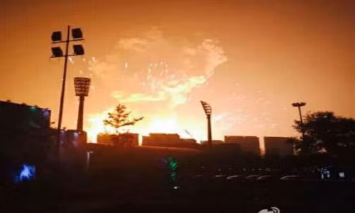 Vụ nổ kinh hoàng ở thành phố cảng Thiên Tân hôm 12/8.