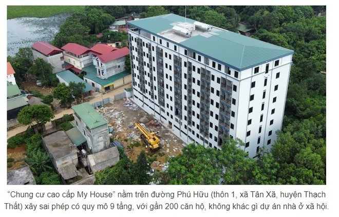 Hà Nội: Một số quận, huyện báo cáo sơ sài công trình vi phạm xây dựng? Ha Noi: Mot so quan, huyen bao cao so sai cong trinh vi pham xay dung?