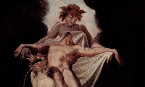 Thanatos là thần Chết trong thần thoại Hy Lạp. Vị thần này được miêu tả có một đôi cánh giống thiên thần và thường mang theo một thanh kiếm hay ngọn đuốc.