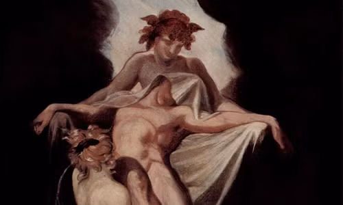 Thanatos là thần Chết trong thần thoại Hy Lạp. Vị thần này được miêu tả có một đôi cánh giống thiên thần và thường mang theo một thanh kiếm hay ngọn đuốc.