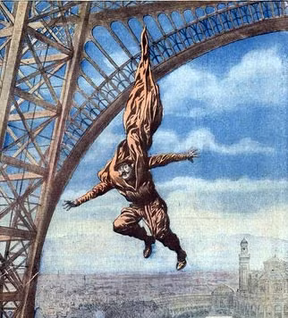 Nhà sáng chế Franz Reichelt đã chết trong quá trình thử nghiệm chiếc dù do ông thiết kế khi nhảy từ trên tháp Eiffel.