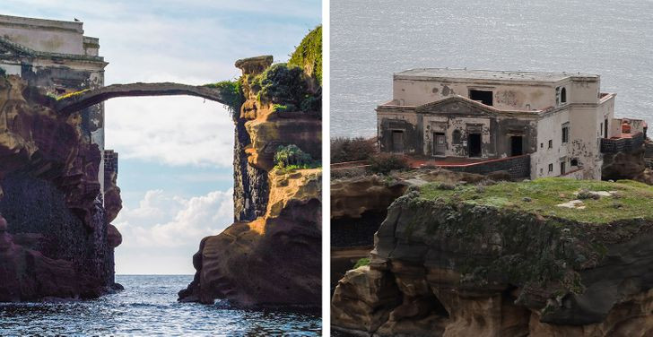 3. Hòn đảo bị nguyền rủa Isola della Gaiola: Dù có khung cảnh tuyệt đẹp nhưng dân địa phương gọi nó là một hòn đảo bị nguyền rủa vì cái chết của một số người chủ. Người chủ hòn đảo đầu tiên thì đột nhiên mất tích, chủ nhân tiếp theo chết vì đau tim và một người khác qua đời vì tự tử. Sau tất cả những sự kiện này, hòn đảo trở nên hoang tàn vì không có người ở.