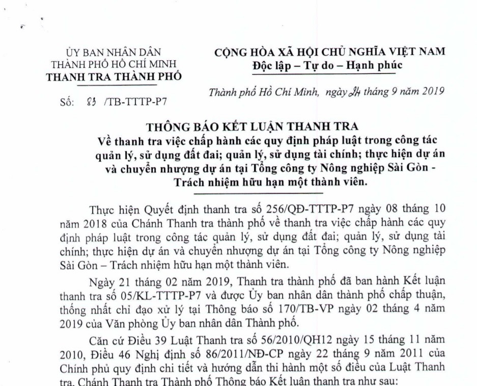 Hàng loạt sai phạm đất đai với SAGRI của Công ty Cổ phần Phong Phú - Hình 2 Hang loat sai pham dat dai voi SAGRI cua Cong ty Co phan Phong Phu-Hinh-2