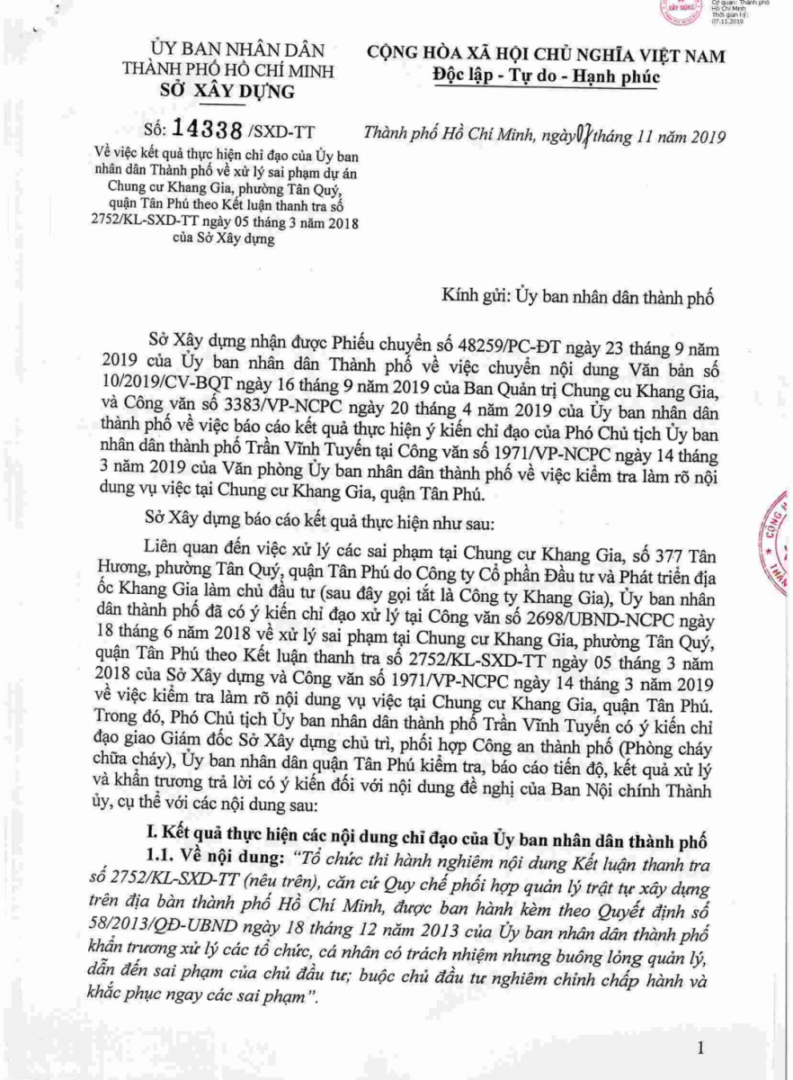 Chu dau tu chung cu Khang Gia ban can ho trai phep: Chuyen cong an dieu tra