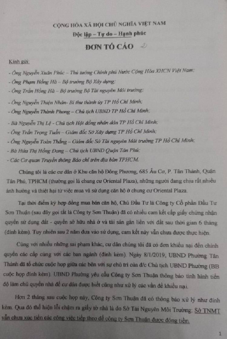 Du an Oriental Plaza cua Cong ty Son Thuan sai pham the nao?-Hinh-2