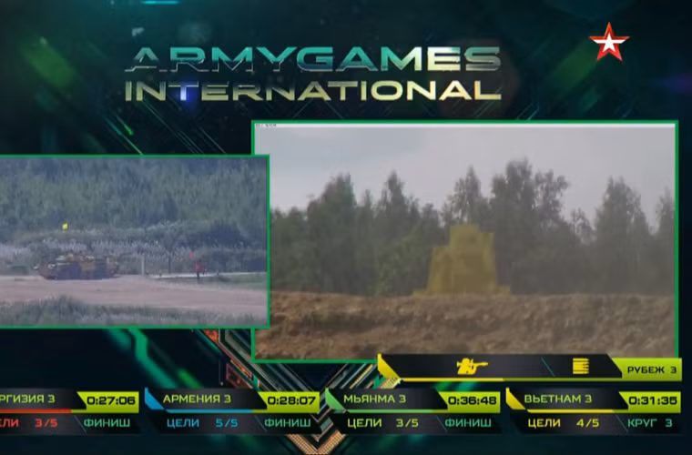 Rất tiếc, dù rất “nắn nót” khi ngắm bắn bằng súng máy 7,62mm nhưng đội Việt Nam 3 đã không thể hoàn thành được “nhiệm vụ” tiêu diệt 5/5 mục tiêu. Nguồn ảnh: Tzvezda