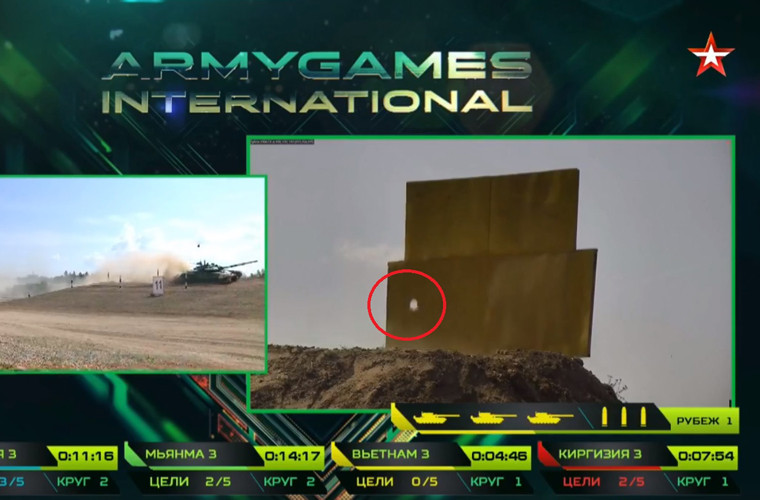 Việc ngắm bắn của các chiến sĩ Việt Nam có phần hơi chậm vì phải mất tới 1 phút mới có phát bắn đầu tiên. Tuy nhiên, việc bắn trúng ngay phát đạn đầu là một tiến bộ đối với ta khi mà hai kíp Việt Nam 1 và Việt Nam 2 phải đến phát thứ 2 và 3 mới bắn trúng. Nguồn ảnh: Tzvezda