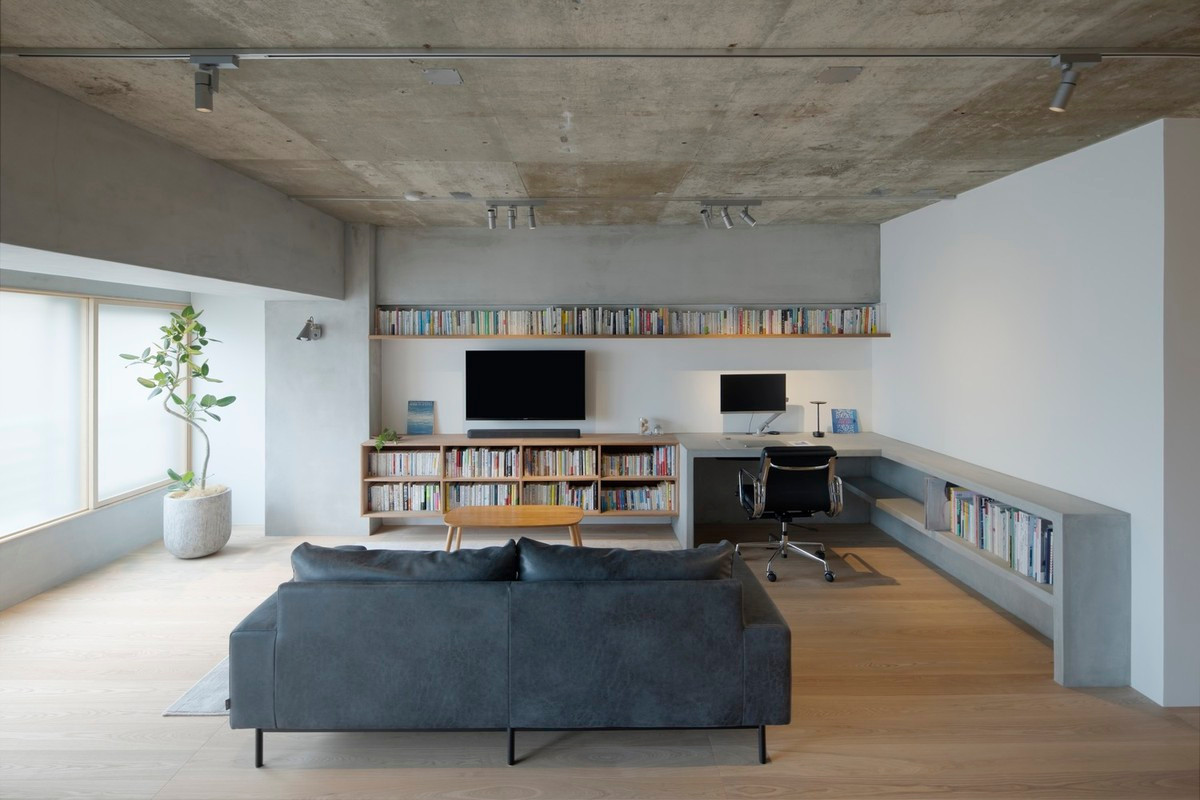 Gia chủ mong muốn căn hộ là nơi họ có thể tận hưởng việc đọc sách, trong một môi trường yên tĩnh, tránh xa sự hối hả và nhộn nhịp thường ngày.