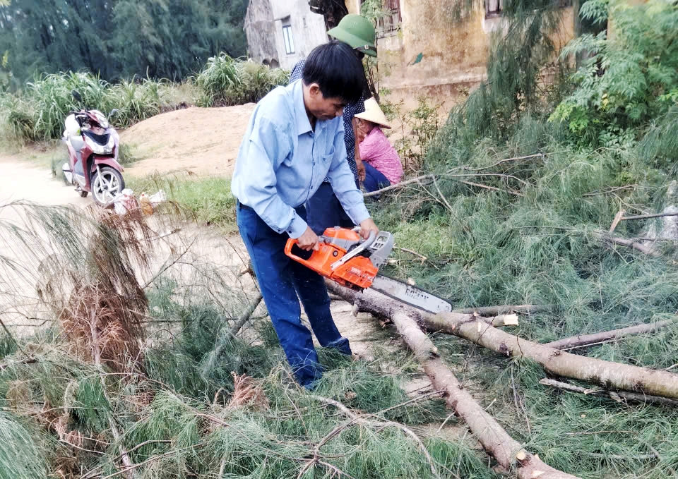 Hà Tĩnh: Lốc xoáy khiến nhà dân bị tốc mái, cây xanh gãy đổ - Hình 2 Ha Tinh: Loc xoay khien nha dan bi toc mai, cay xanh gay do-Hinh-2