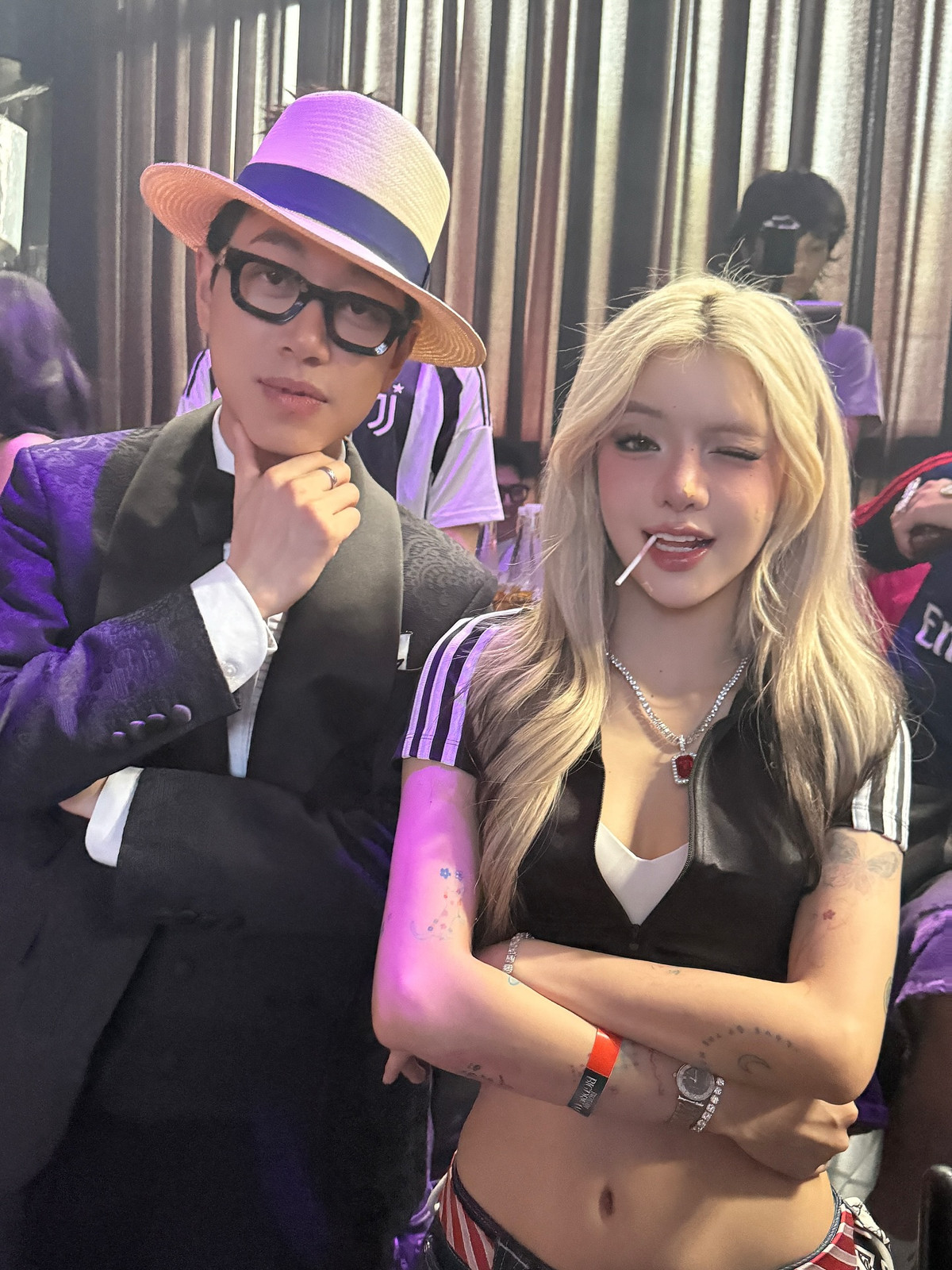 Ngoài ra, nàng Tiktoker cũng chụp ảnh cùng một số tên tuổi rapper nổi tiếng khác như Double2T.