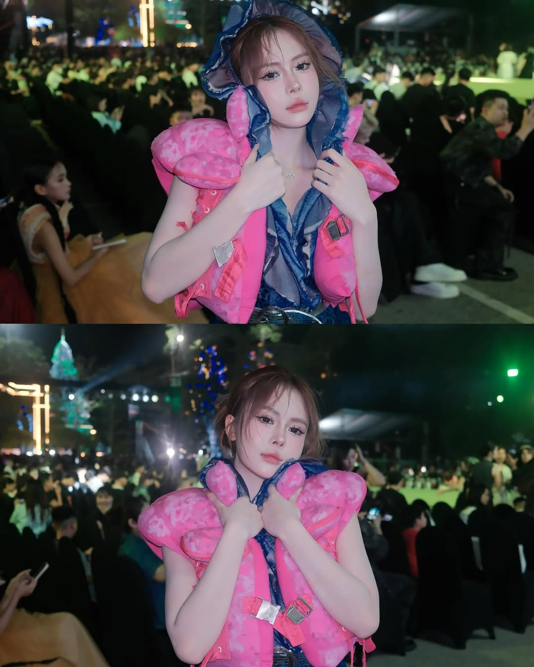 Sự xuất hiện của Ngân Hà tại show thời trang này khiến không ít người ngạc nhiên. Đây là sự kiện quy tụ nhà thiết kế và người mẫu nổi tiếng, vì vậy việc Ngân Hà tham gia được xem là một bước đi táo bạo trong sự nghiệp của cô nàng.