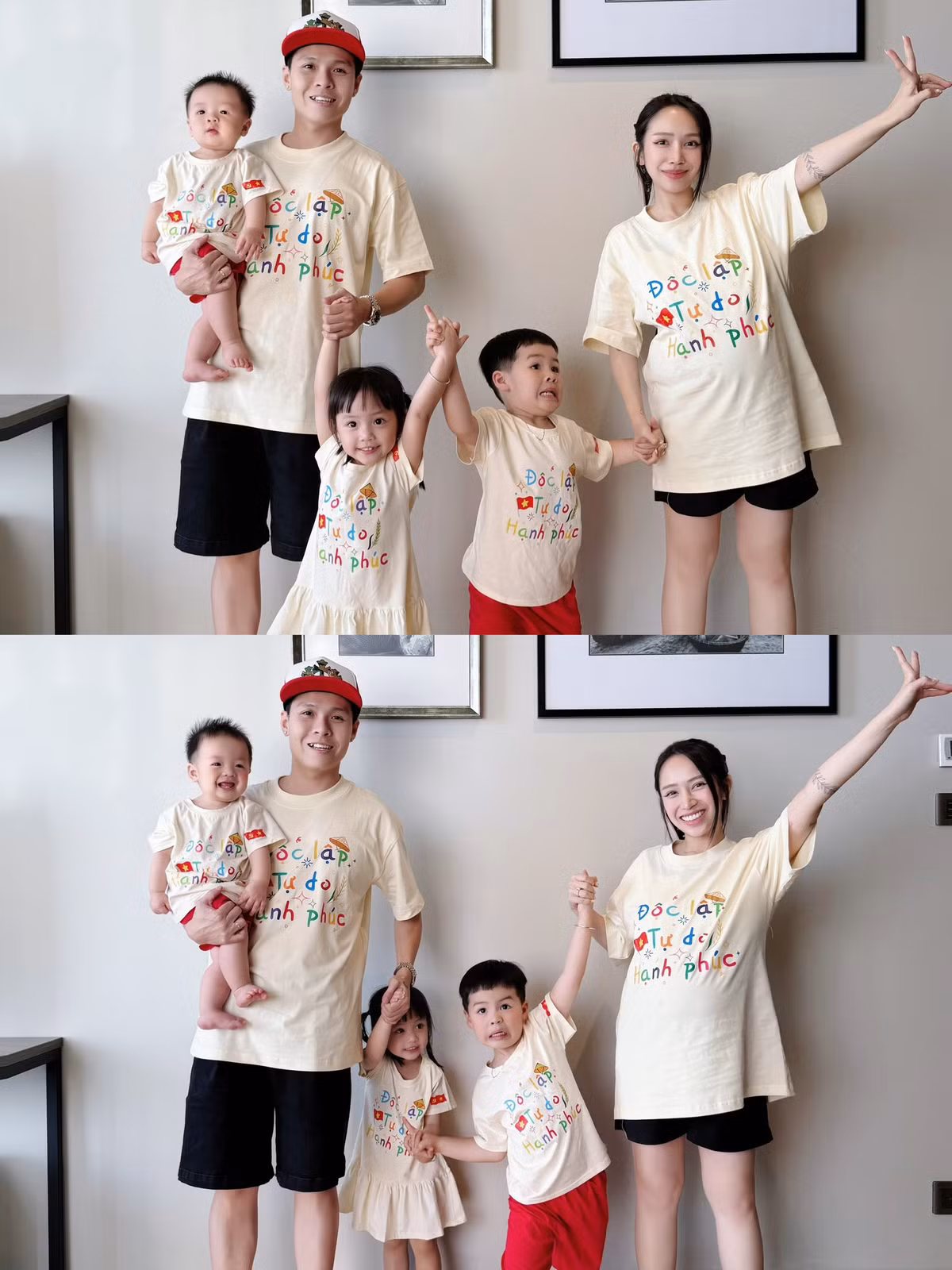 Trong suốt thời gian mang thai, Joyce Phạm vẫn giữ thói quen đi du lịch và khám phá nhiều nơi cùng chồng và các con.