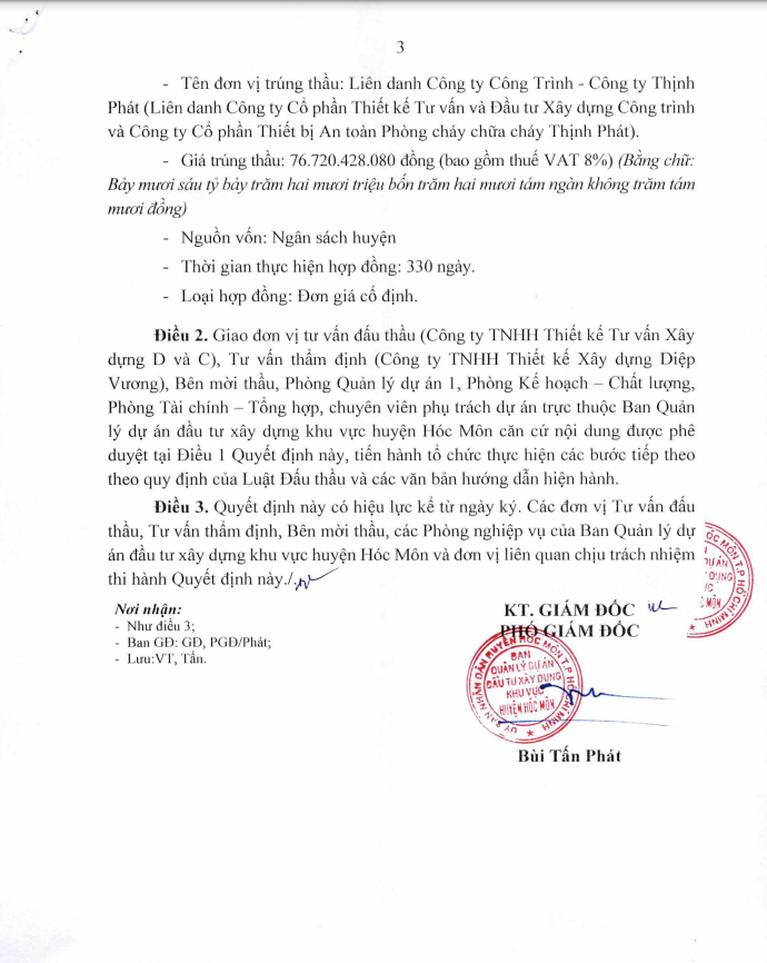 TP HCM: Huyen Hoc Mon da tim duoc nha thau xay dung truong THCS Thi tran-Hinh-3