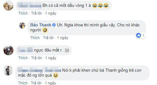 Nhiều cư dân mạng bàn tán về vòng một của Bảo Thanh.