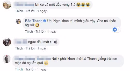 Nhiều cư dân mạng bàn tán về vòng một của Bảo Thanh.