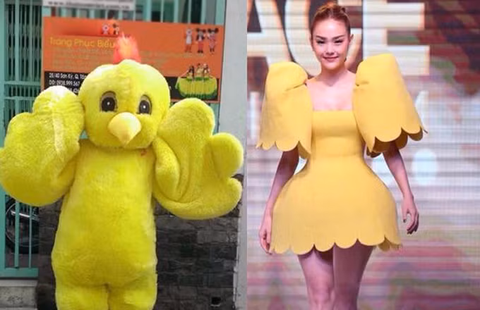 Minh Hang dien vay phong bi che “nhu con ga ngo xuong doi giay“-Hinh-3