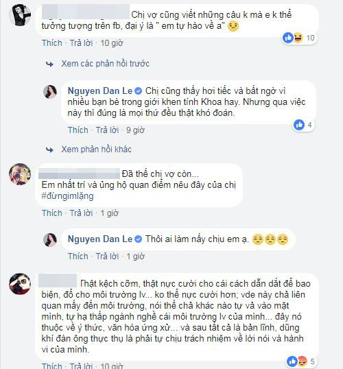 Thụy Vân, Ái Châu và cư dân mạng đồng tình với bài viết của Đan Lê.