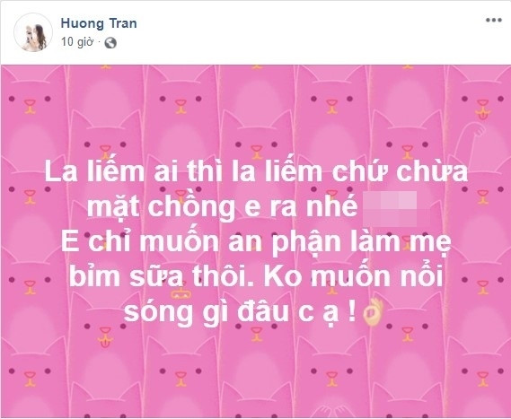 Vợ của Việt Anh cũng phản ứng sau đó.